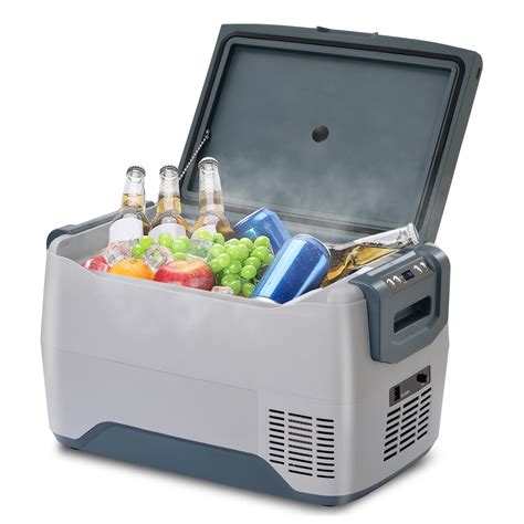 car fridge portable freezer cooler with 12 24v dc travel refrigerator for vehicles car truck