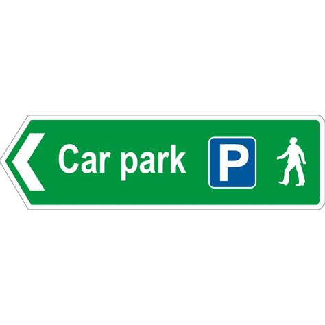 Car Park Left Arrow Sign Safety Sign Shop
