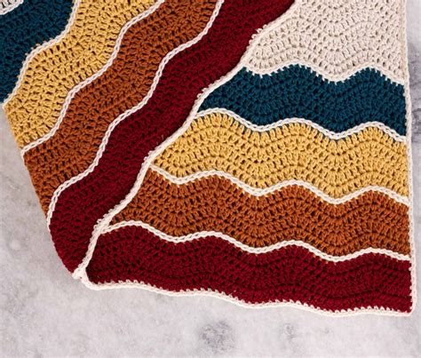 Wavy Baby Blanket Crochet Pattern Pdf Instant Digital Etsy