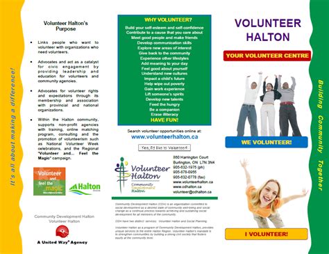 Wpprintca Volunteer Halton Community Development Halton Brochure