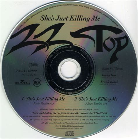 zz top she s just killing me 1996 cd discogs