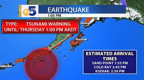Following the initial quake, authorities issued a tsunami. M7.4 earthquake hits off Alaska triggering tsunami ...