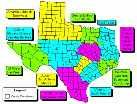 Texas Zip Code Map Wells Printable Map