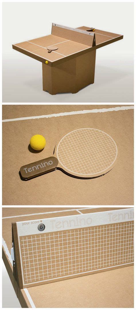 Tennino, A Cardboard Play Table Tennis | Cardboard play, Table tennis, Cardboard furniture