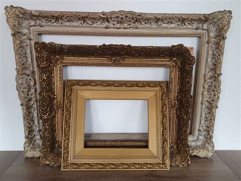 Antique Painting Frames Frames 3 Plaster Wood Catawiki