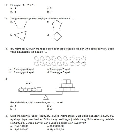 Get Latihan Soal Matematika Kelas 1 Sd Semester 2 Pictures