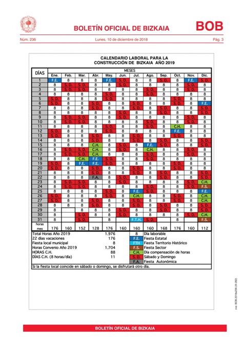 Calendario laboral bizkaia 2021 : Calendario Laboral Bizkaia 2021 Bob : Este será el ...