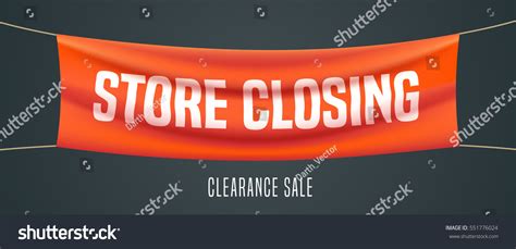 Store Closing Vector Illustration Background Royalty Free Stock
