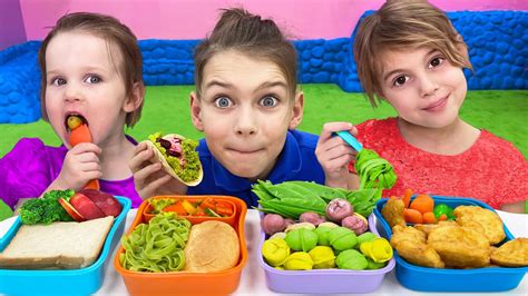 Five Kids Lunch Time Song More Childrens Songs And Videos Youtube