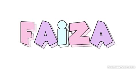 » a quranic name for girls. Faiza Logo | Free Name Design Tool from Flaming Text