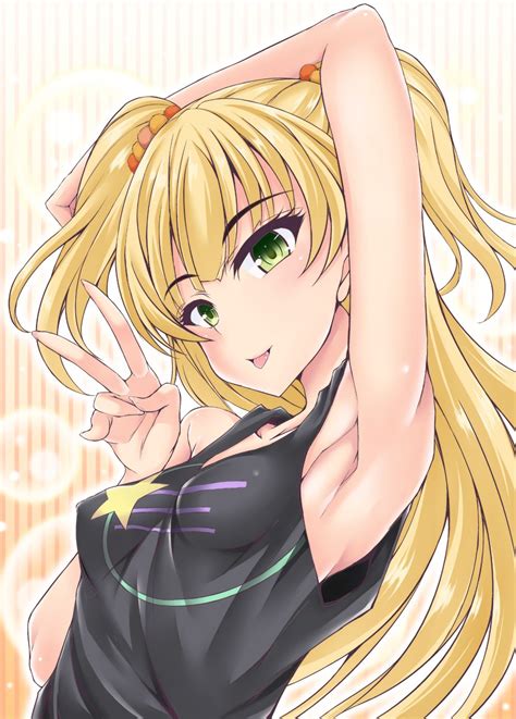 Safebooru Anime Picture Search Engine 1girl Arm Up Armpits Blonde