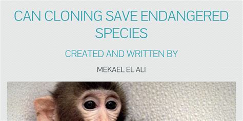 Can Cloning Save Endangered Species Infogram