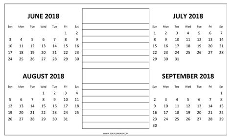 Printable Calendar 4 Months Per Page Calendar Printables Blank