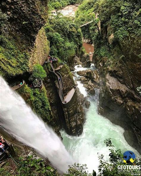 Pailon Del Diablo Waterfall In Baños De Agua Santa Geotours