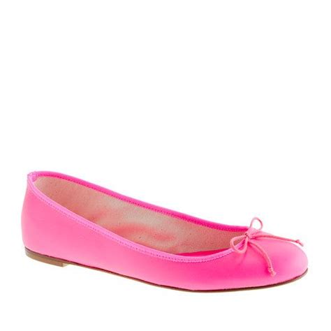 Jcrew Pink Ballet Flats Pink Leather Flats Pink Leather Ballet