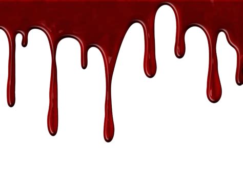 Realistic Dripping Blood Png With Transparent Background Paint Stains