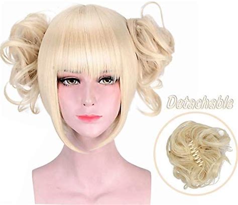 We offer variety of prescription & non prescription colored contact lenses & clear contact lenses, and over 400+ types of synthetic wigs, fake eyelashes for cosplay and daily wear. Uniyou Blonde Anime Wig with 2 Detachable Buns Short Stra ...