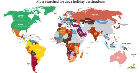 This Map Predicts The Most Popular Travel Destinations 2021