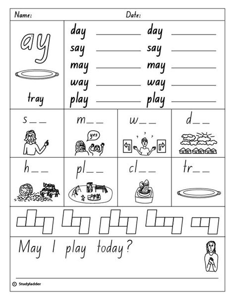 Vowel Digraph Worksheets And Activities A E Ai Ay Digraph Digraphs