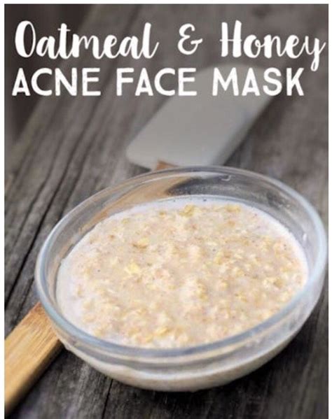 This almond honey face mask is very good. DIY Oatmeal & Honey Acne Face Mask #Beauty #Musely #Tip ...