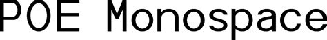 I made a guess based on firefox's behavior, but it's just that: POE Monospace font