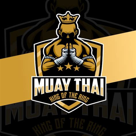 Premium Vector Muay Thai Mascot Logo Design Character