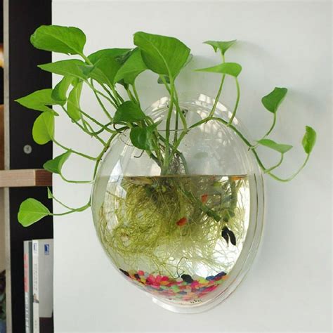 Hanging Plant Flower Glass Ball Vase Terrarium Wall Fish Tank Aquarium