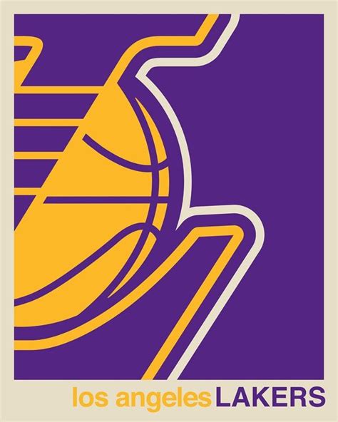 A Simple Design Of The La Lakers Logo That Any Lakers Fan Is Sure To