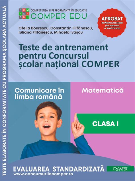 Teste de antrenament pentru Concursul școlar național COMPER