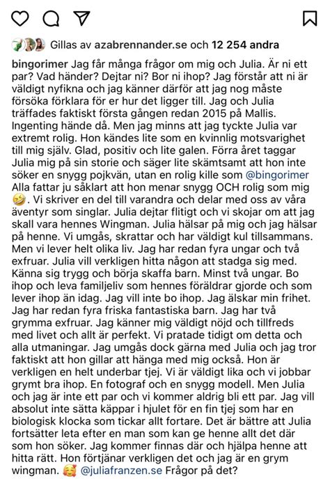 He is an actor, known for elsas värld (2011), mitt liv är ett skämt (2012) and fångarna på fortet (1990). Julia Franzén är Sveriges nya Bachelorette - Bloggbevakning