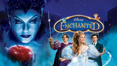 Download Enchanted Movie Poster With Logo Wallpaper