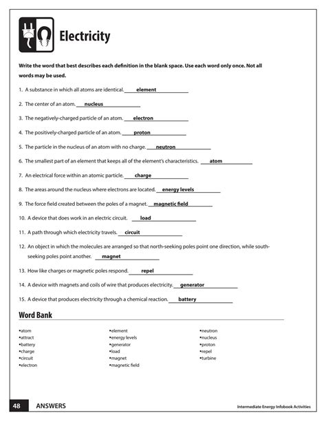 32 15 Electrical Circuits Worksheet A Answers Support Worksheet