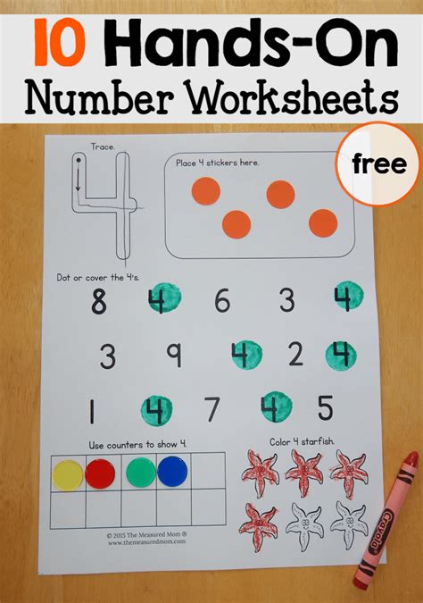 Number tracing helps kids to identify numbers and learn how to write them. Number worksheets 1-10 - The Measured Mom