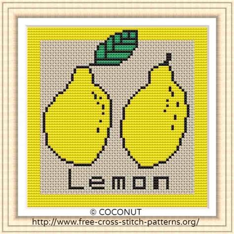 Check out our cross stitch patterns free printable selection for the very best in unique or custom, handmade pieces from our patterns shops. Lemon, Free and easy printable cross stitch pattern | Free ...