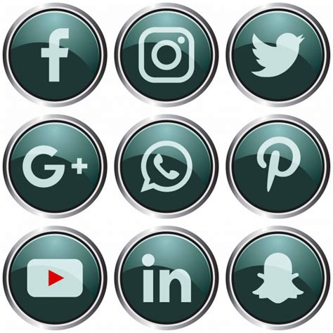 Social Media Icon Template Vector Premium Download