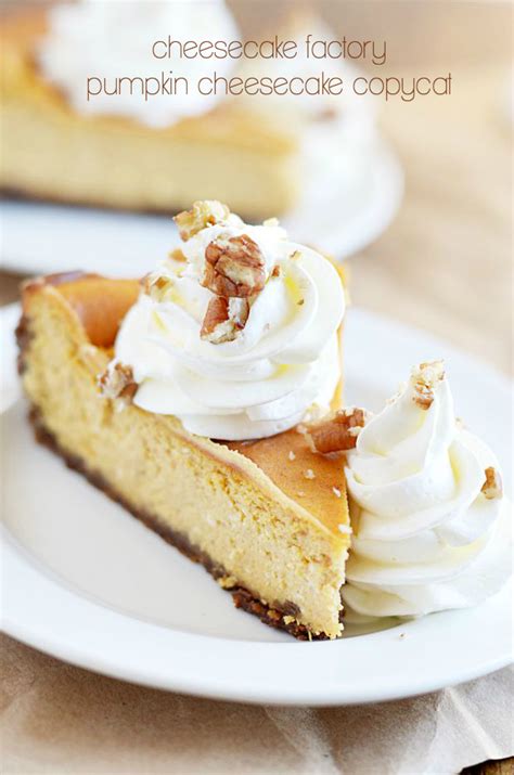You don't want the crust to form all of the way up the back of each slice of cheesecake. Cheesecake Factory Pumpkin Cheesecake Copycat - Something ...
