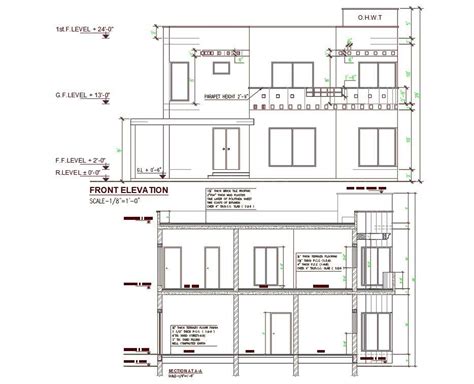 D Cad Drawing Of Elevations And Sections Autocad File Cadbull Porn Sex Picture
