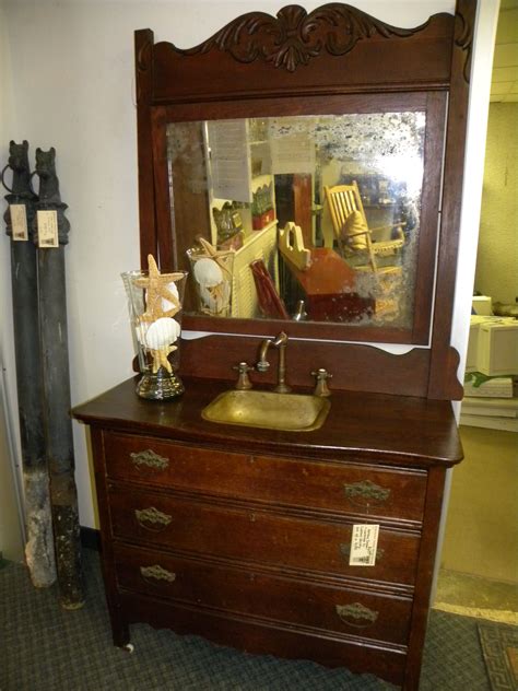 The right bathroom vanity lighting fixture will ensure this frequently used space is a welcoming place. Antique dresser w/ mirror converted to custom bath vanity ...