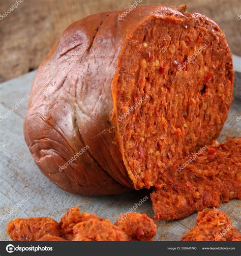 Spicy Nduja Calabria Sausage Stock Photo By ©neillangan 209945760