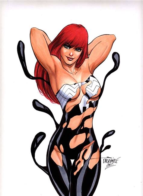 Sexy Mary Jane Amazing Spider Man Venom Original Art Scott Dalrymple XXXPicss Com