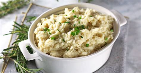 Vegan Cauliflower Mashed Potatoes Healthy Mashed Potato