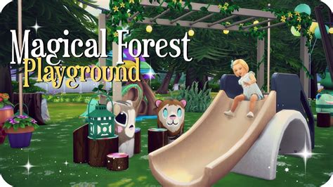 Magical Forest Playground Park Sims 4 Toddlers Speed Build Youtube