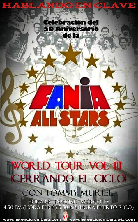 Salsa Sonido Del Barrio Fania All Stars World Tour Edición 50