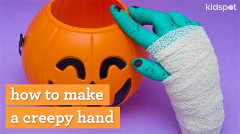 How To Make A Creepy Hand Decoration For Halloween Youtube