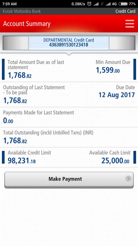 Go to kotak credit card statement page via official link below. Kotak Mahindra Bank — credit card sales person fraud statements