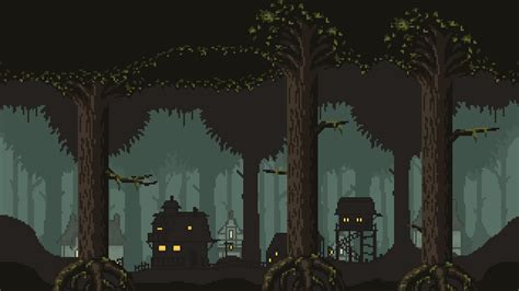 Mokazar Mysterious Forest Pixel Art Game