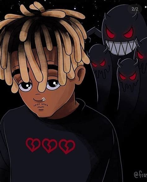Takashi murakami recently revealed that he was planning to collaborate with juice wrld on an anime series before the rapper's untimely death . Juice Wrld Anime Art Wallpapers - Wallpaper Cave