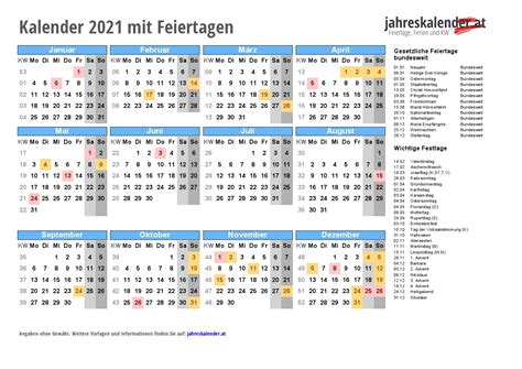 Kalender Jahres Bersicht 2021 Mit Feiertagen Kalender Apr 2021