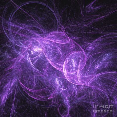 Violet Digital Art Purple Celebration By Elisabeth Lucas Fractal