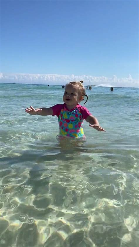 1 Year Old Naomi Is Walking In The Ocean Funny Baby Video Naomi Day